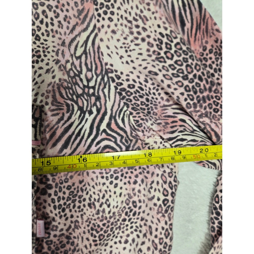 Skims Sleep Long Sleep Set Bloom Modal Cotton Animal Pink Leopard Zebra S NEW - Picture 5 of 11